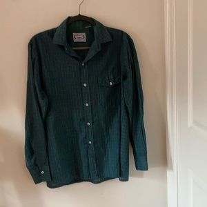 Blue & Green Plaid Shirt